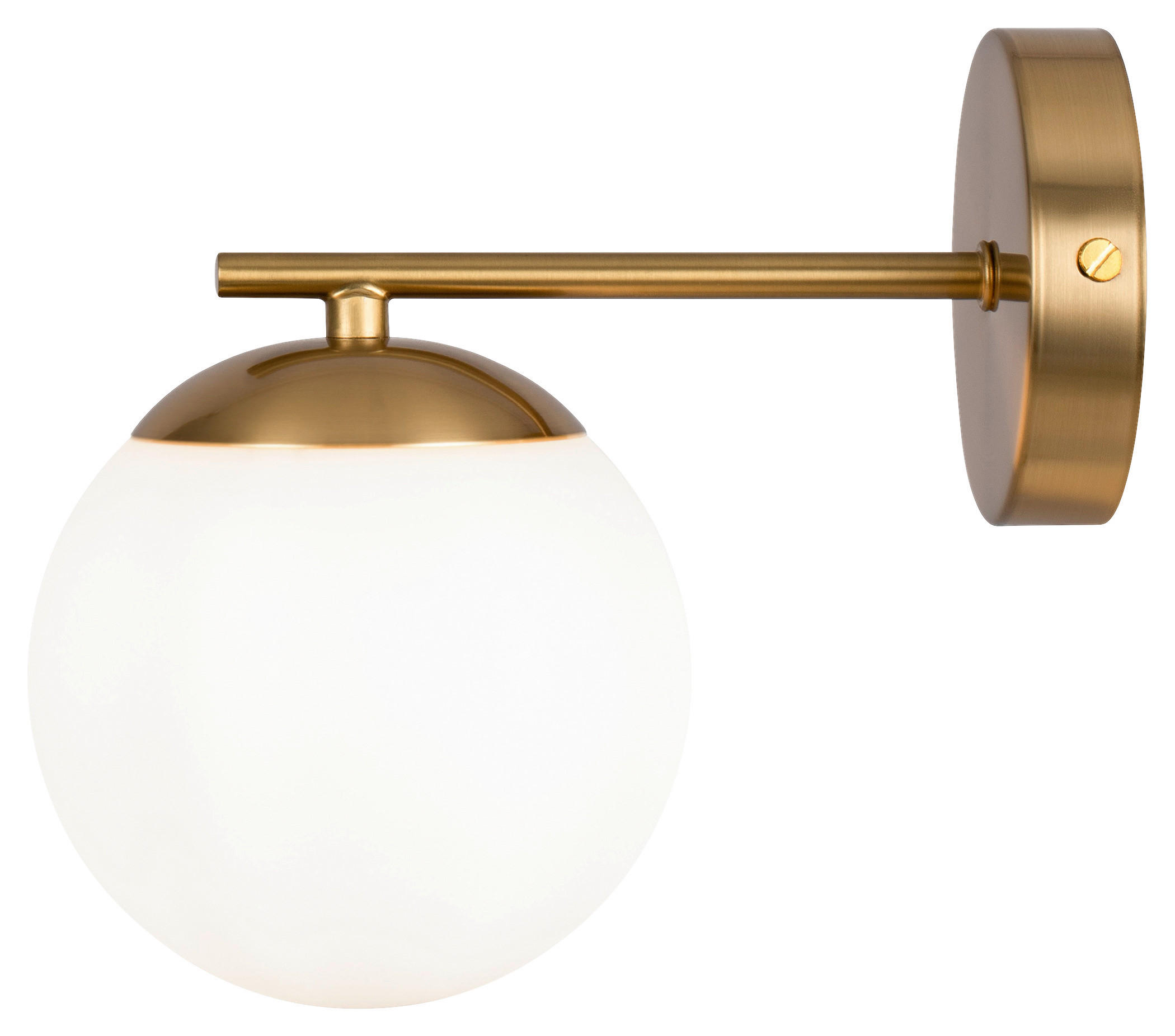 WANDLEUCHTE 21/20/21 cm   - Messingfarben, Trend, Glas/Metall (21/20/21cm) - MAYTONI