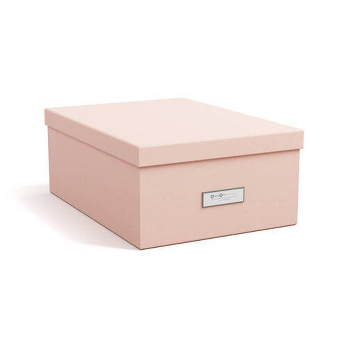 TÁROLÓDOBOZ 34/25/14 cm  - pink, Basics, karton/papír (34/25/14cm)