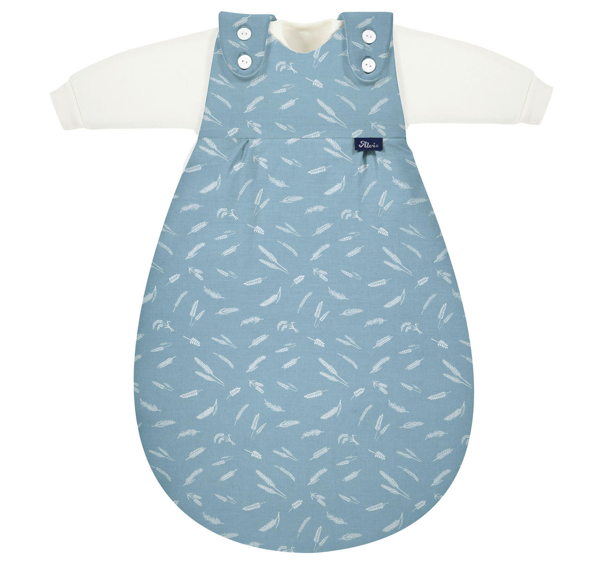BABYSCHLAFSACKSET Earth blau    50/56   - Blau, Basics, Textil (50/56null) - Alvi