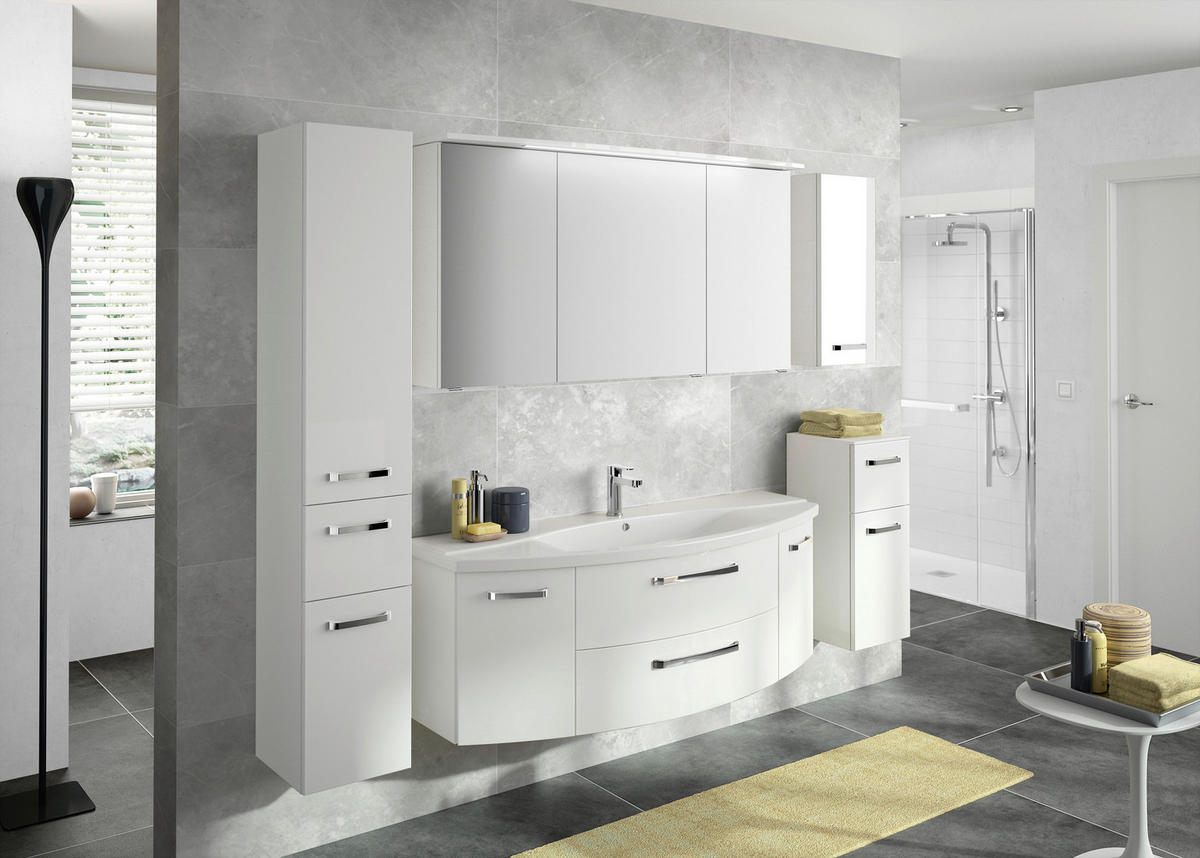WASCHBECKEN 120,5/4,5/48 cm  - Weiß, Basics, Keramik (120,5/4,5/48cm) - Sadena