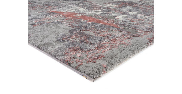 VINTAGE-TEPPICH 120/170 cm Timeline Quantum Grau, Hellrot  - Hellrot/Grau, Design, Textil (120/170cm) - Novel