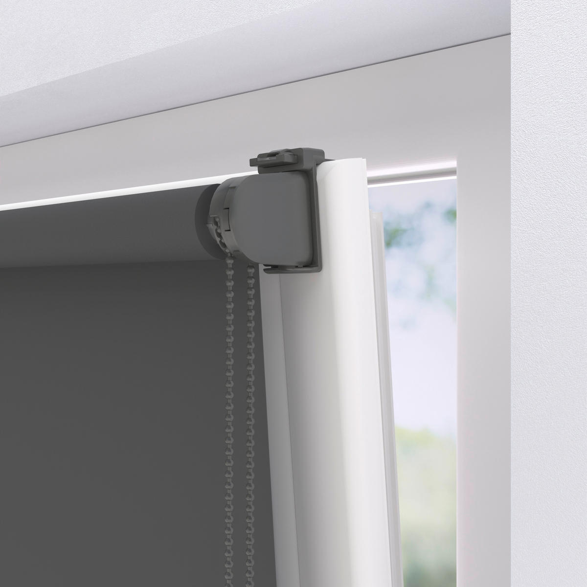 VERDUNKELUNGSROLLO  Verdunkelung  110/150 cm    - Anthrazit, Basics, Kunststoff (110/150cm)