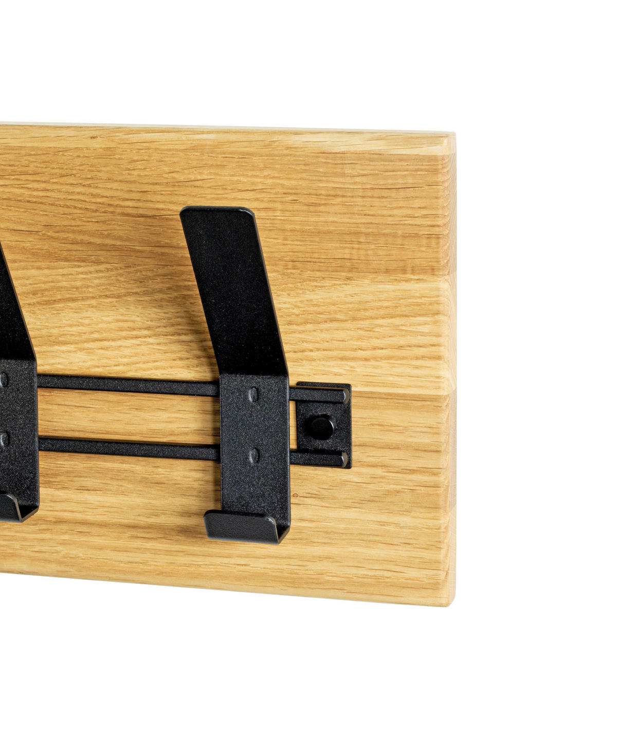 WANDGARDEROBE - Eichefarben/Schwarz, KONVENTIONELL, Holz/Metall (60/20/10cm)