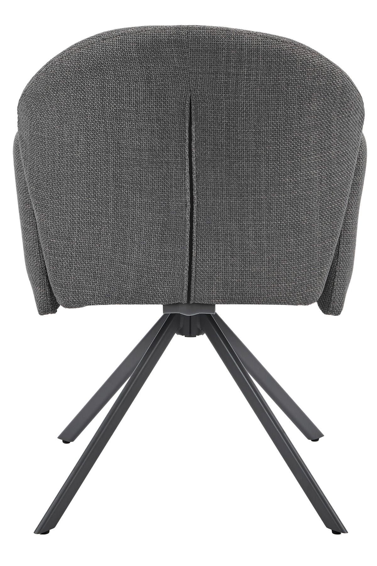 ARMLEHNSTUHL-SET 2 Stück  in Stahl Webstoff  - Grau, MODERN, Textil/Metall (56,5/84/61cm) - MID.YOU