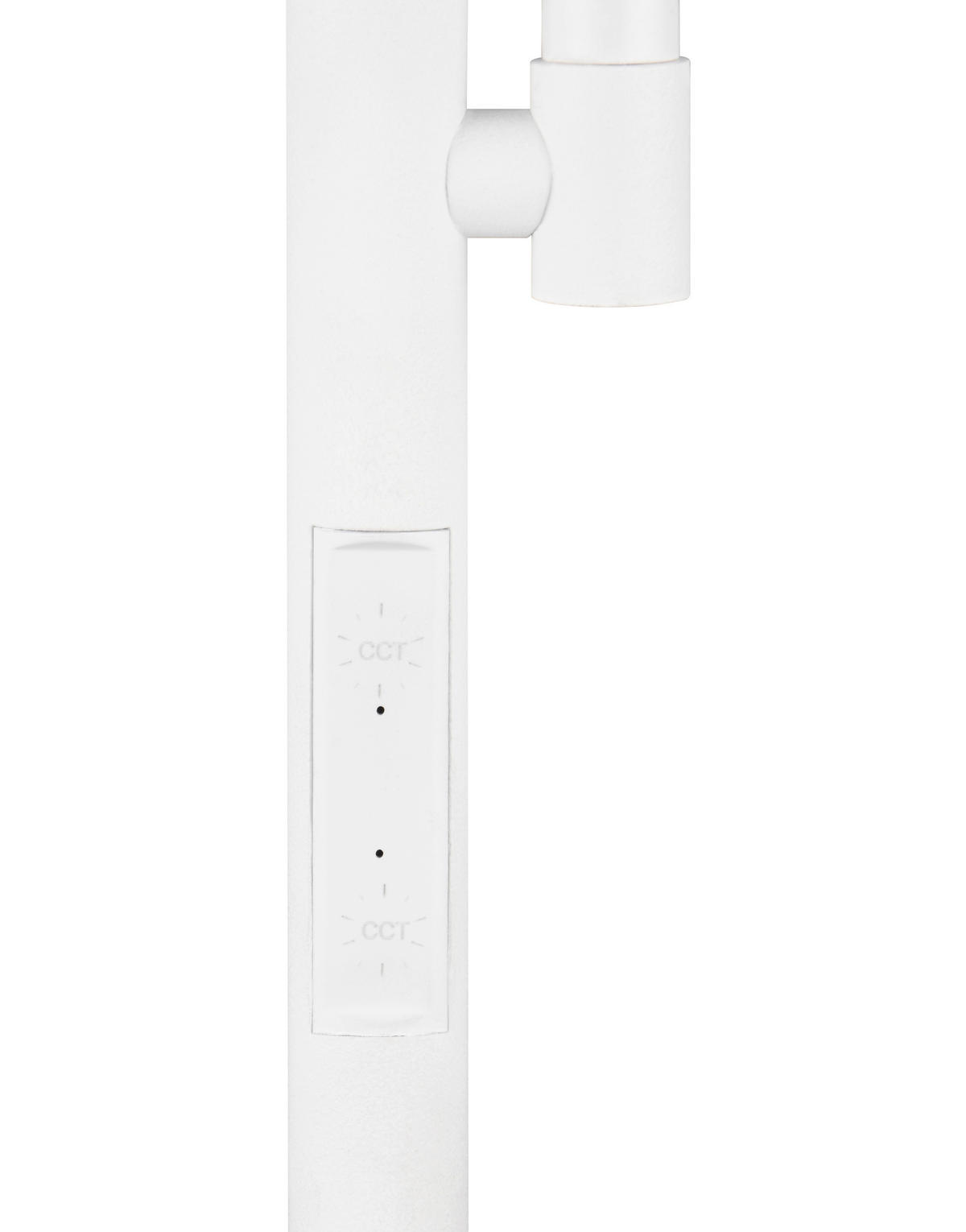 PODNA LED LAMPA - bela, Osnovno, metal/plastika (25/178cm)