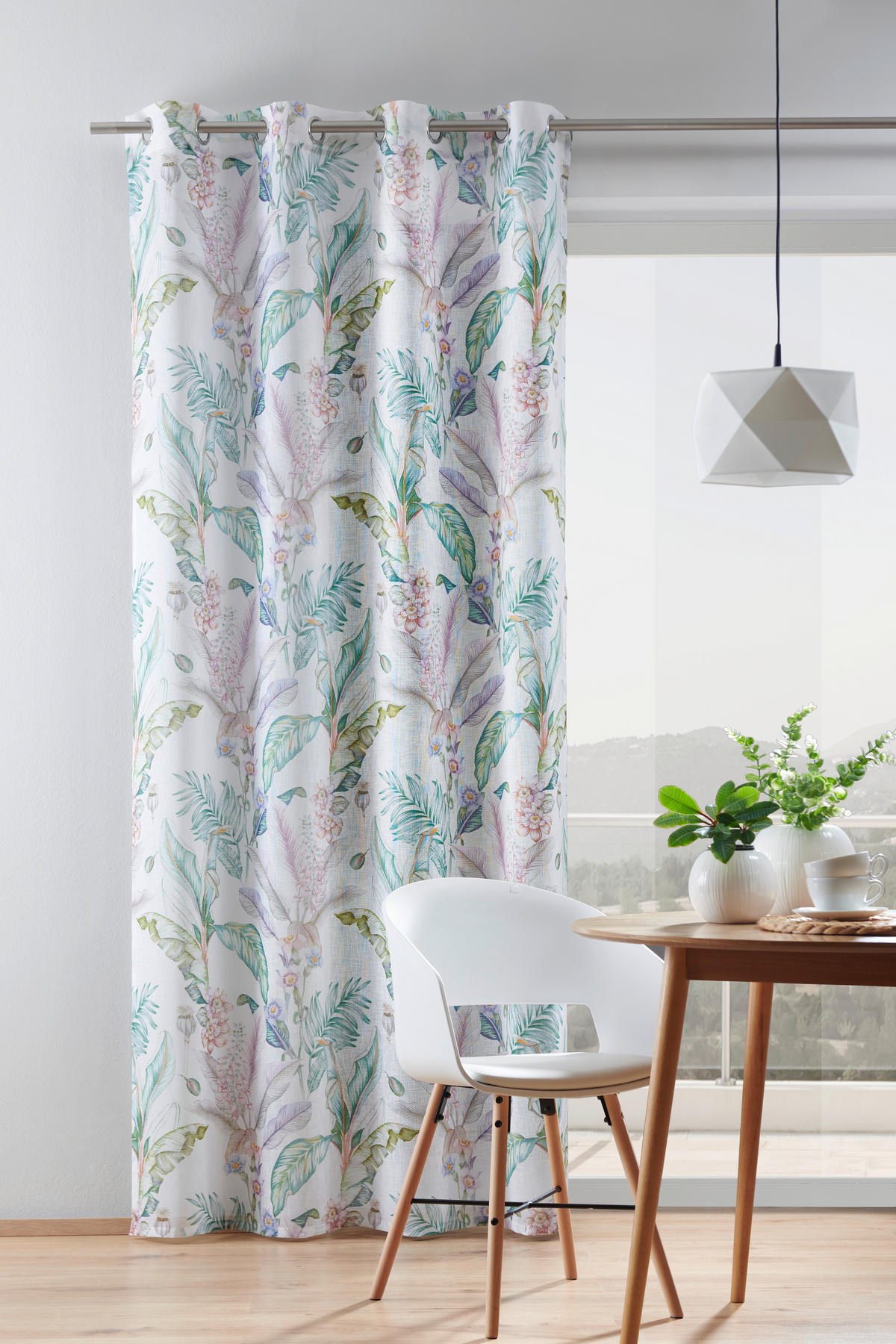 ZÁVĚS S OČKY, neprůsvitné, 140/245 cm - vícebarevná, Design, textil (140/245cm) - Esposa