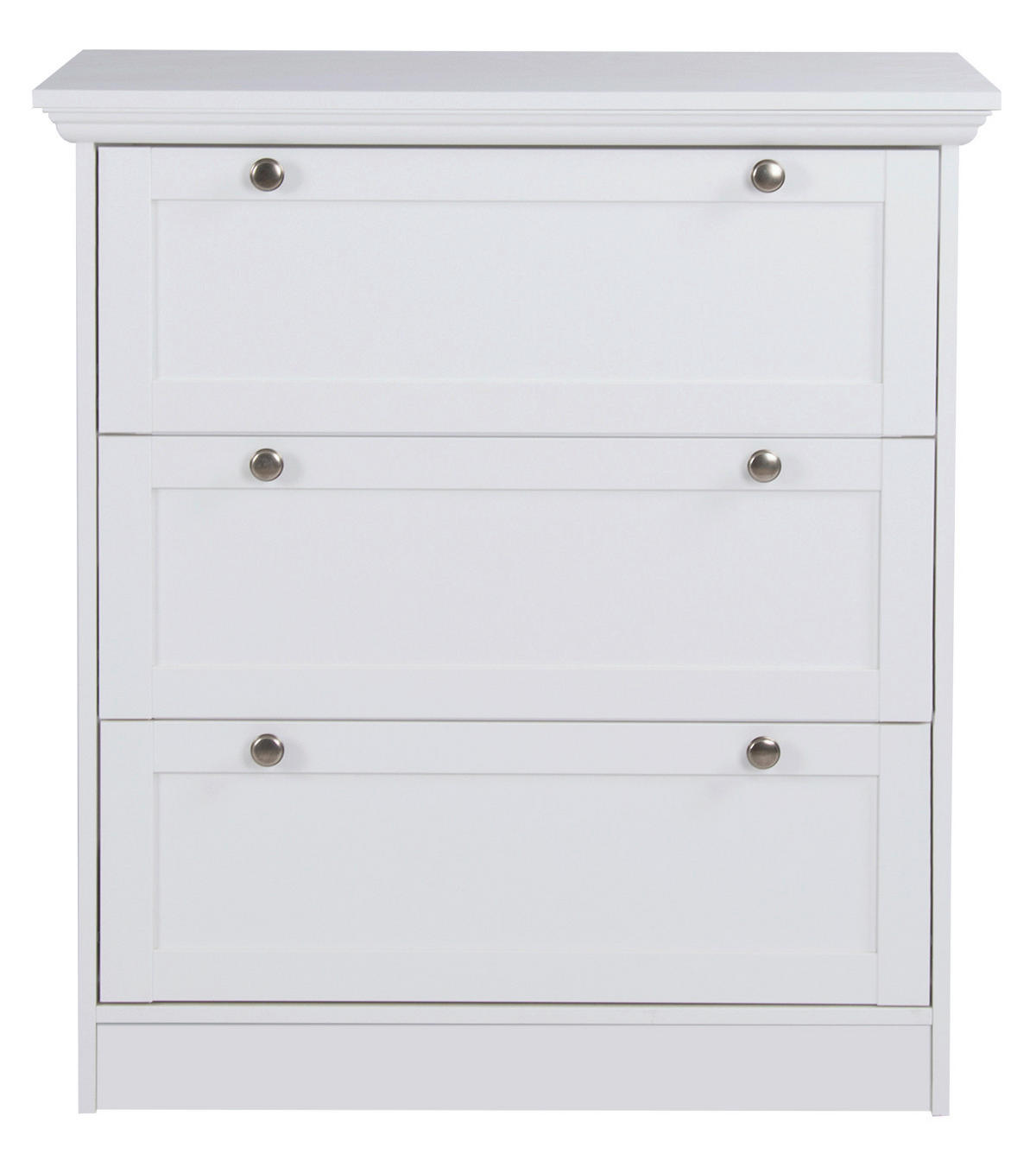 KOMODA  80/90/45 cm  bela  - bela/crna, Lajfstajl, metal/pločasti materijal (80/90/45cm) - Landscape