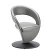 STUHL  in Stahl Mikrofaser  - Hellgrau/Schwarz, Design, Textil/Metall (62/86/61cm) - Moderano
