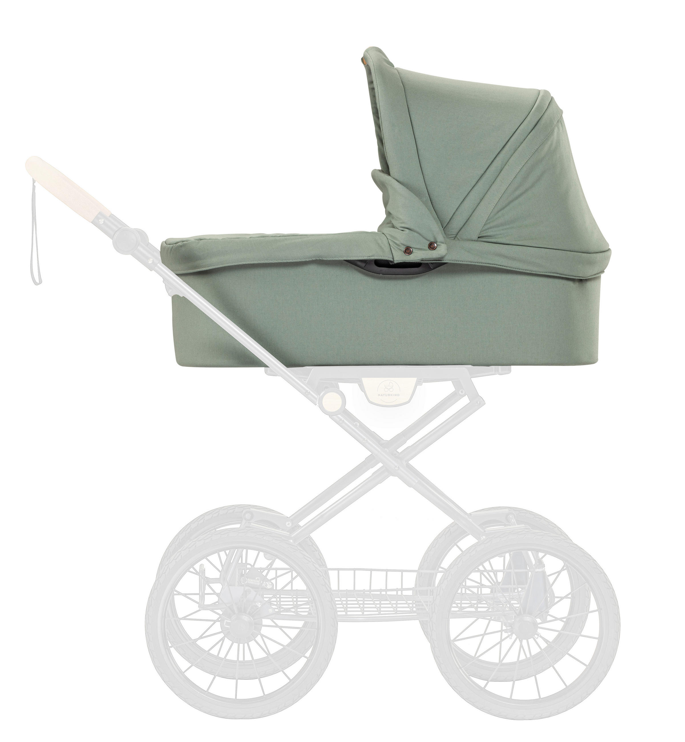 LIEGEWANNE - Jadegrün/Weiß, Basics, Textil (83/62/44cm) - Naturkind