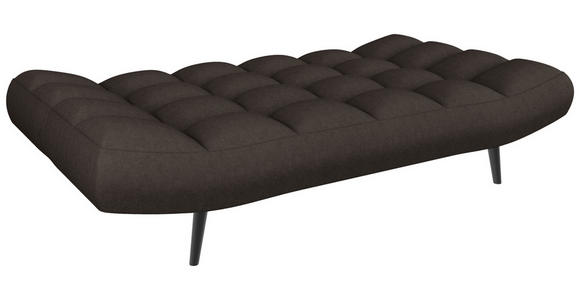 SCHLAFSOFA  in Mikrofaser Braun  - Schwarz/Braun, KONVENTIONELL, Holz/Textil (197/85/92cm) - Carryhome