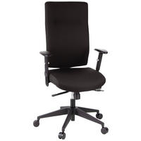 DREHSTUHL Flachgewebe Schwarz  - Schwarz, MODERN, Kunststoff/Textil (57/125/53cm) - MID.YOU