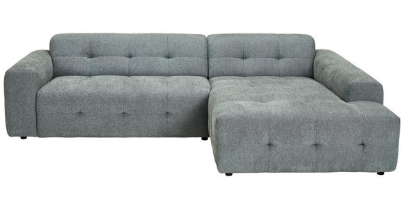 ECKSOFA  in Flachgewebe Pastellgrün  292/189 cm  - Pastellgrün/Schwarz, KONVENTIONELL, Kunststoff/Textil (292/189cm) - Carryhome