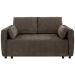 SCHLAFSOFA Chenille Dunkelbraun  - Dunkelbraun/Schwarz, KONVENTIONELL, Kunststoff/Textil (161/90/108cm) - Carryhome