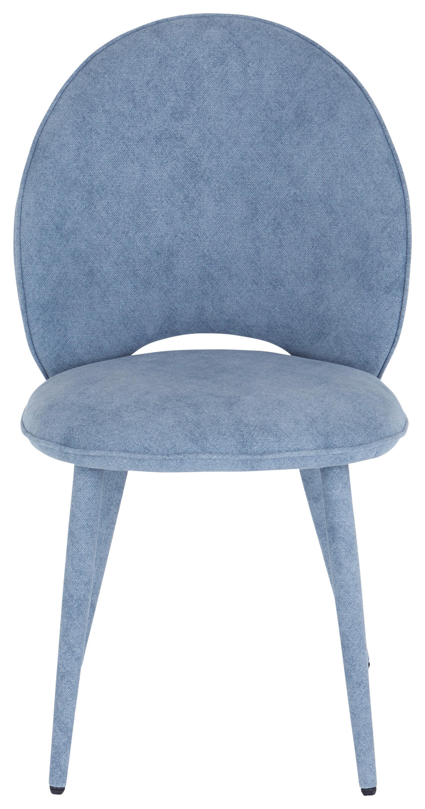 Esszimmerstuhl Lavik Hellblau Echtholz Beine, Gepolstert