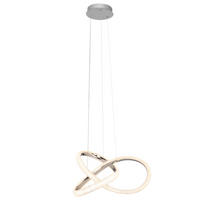 LED-HÄNGELEUCHTE Irving 53/150 cm   - Chromfarben, Design, Kunststoff/Metall (53/150cm) - Novel