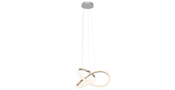 LED-HÄNGELEUCHTE 53/150 cm - Chromfarben, Design, Kunststoff/Metall (53/150cm) - Novel