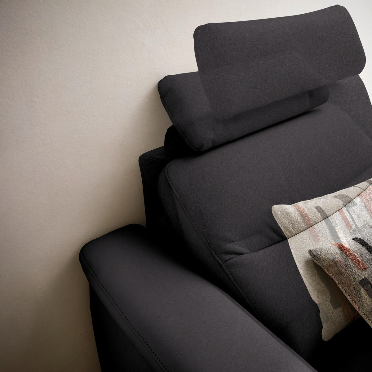 ECKSOFA  in Echtleder Schwarzbraun  280/249 cm  - Schwarzbraun/Anthrazit, Design, Leder/Metall (280/249cm) - Himolla Komfortklass