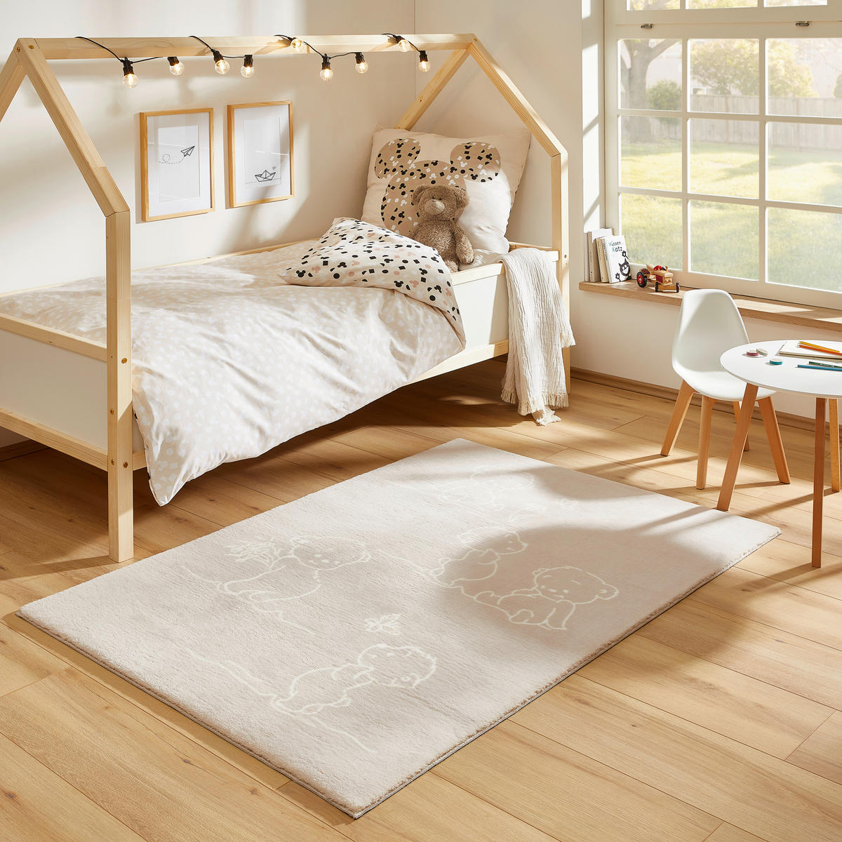 GYEREKSZŐNYEG  Kuschelbär  - bézs/taupe, Trend, textil (80/150cm) - Ben'n'jen