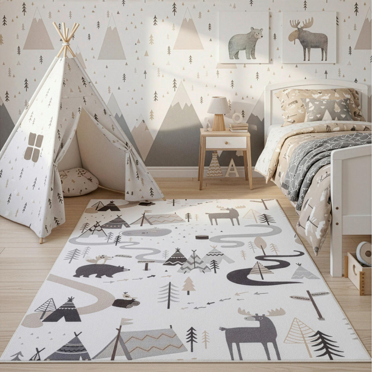 KINDERTEPPICH 140/200 cm COCO  - Creme, Trend, Kunststoff/Textil (140/200cm) - Ayyildiz 