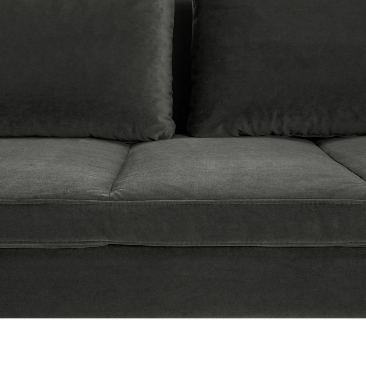 CloseUp von home24 ECKSOFA Grün Velours.