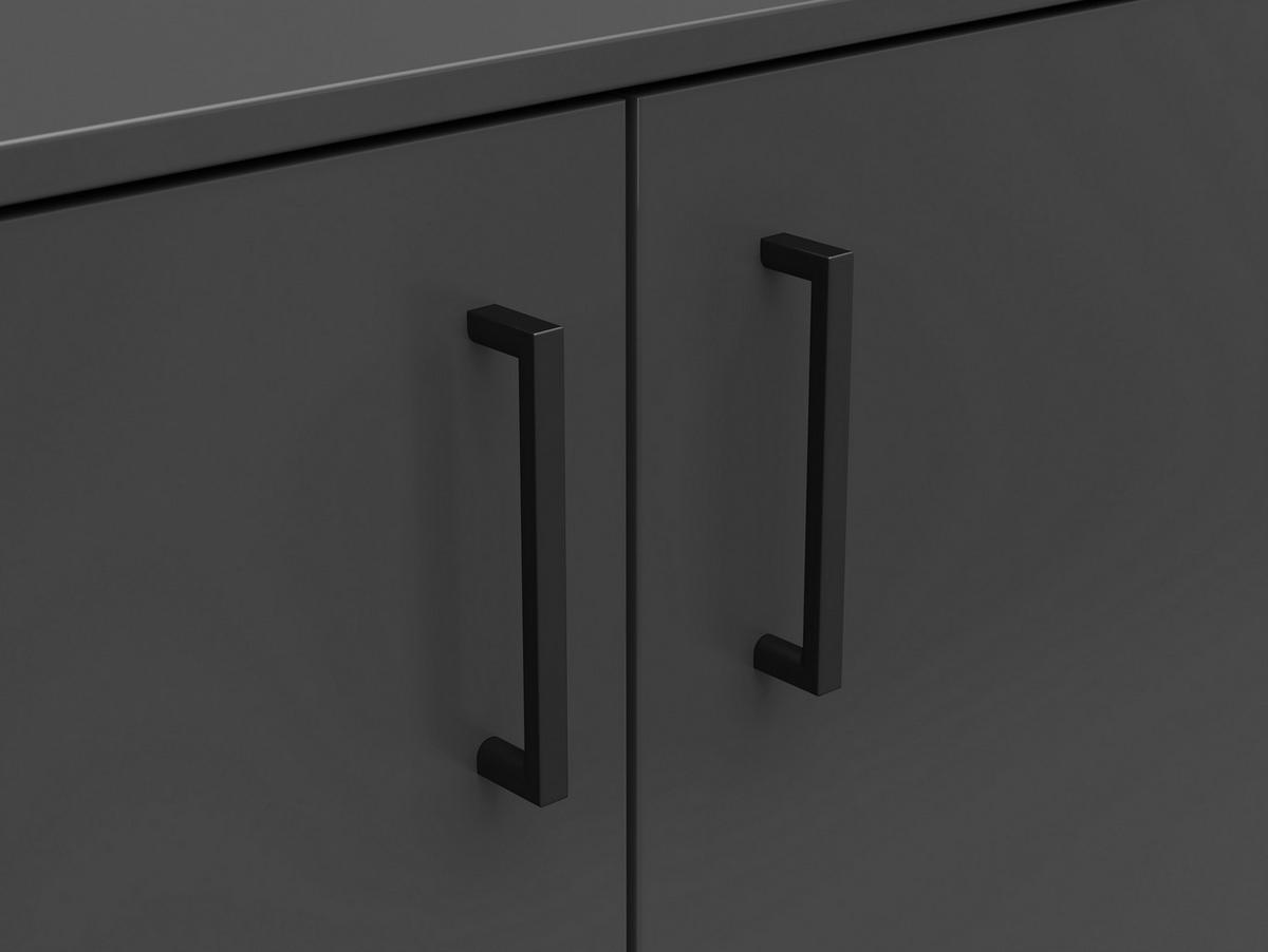 KOMODA  80/83/52 cm  grafitno siva  - crna/antracit, Moderno, pločasti materijal/plastika (80/83/52cm) - Carryhome