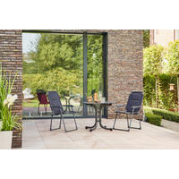 GARTENSET  - Anthrazit/Schwarz, KONVENTIONELL, Kunststoff/Textil - Siena Garden