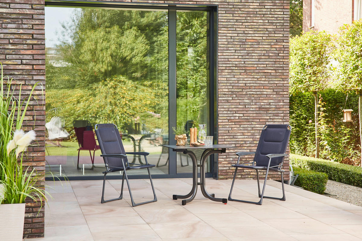 GARTENSET  - Anthrazit/Schwarz, KONVENTIONELL, Kunststoff/Textil - Siena Garden