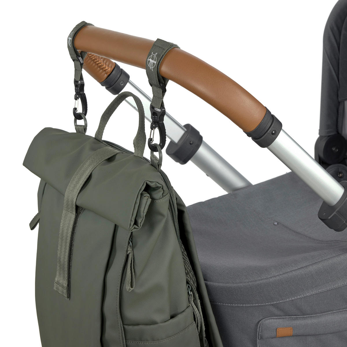 WICKELRUCKSACK  - Olivgrün, Basics, Textil (29/14,5/42cm) - Lässig