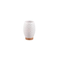 STOLNÁ LAMPA, E27, 15/21,5 cm  - biela, Konventionell, kov (15/21,5cm) - Trio Leuchten