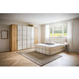 DREHTÜRENSCHRANK 300/236/58 cm 6-türig Champagner, Eiche Bianco  - Schieferfarben/Eiche Bianco, Design, Glas/Holzwerkstoff (300/236/58cm) - Novel
