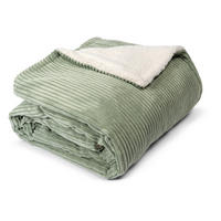 PLAID DANA 140/200 cm  - Salbeigrün/Naturfarben, Basics, Textil (140/200cm)