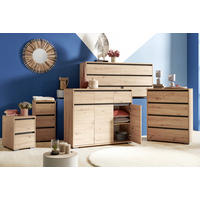 KOMMODE 80/79/48 cm  in Anthrazit, Eichefarben  - Eichefarben/Anthrazit, Design, Holzwerkstoff/Kunststoff (80/79/48cm) - Carryhome