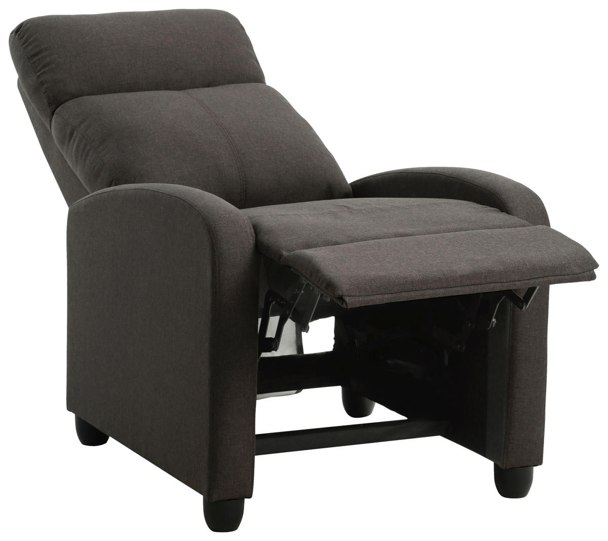 Fotoliu Pentru Televizor din textil, maro - maro/negru, Konventionell, plastic/textil (67/100/87cm) - P & B