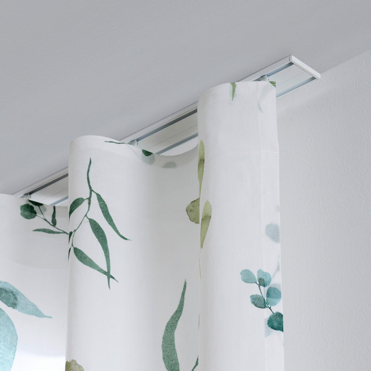 VORHANGSCHIENE - Weiß, Basics, Metall (250cm) - Homeware