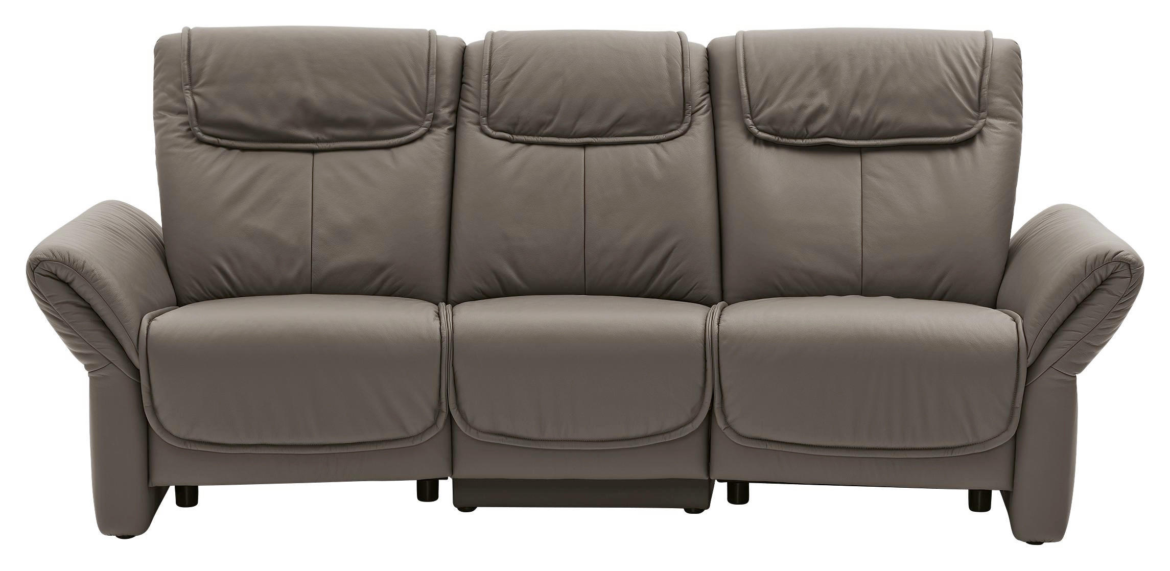 Heimkino Sofa Echtleder Grau