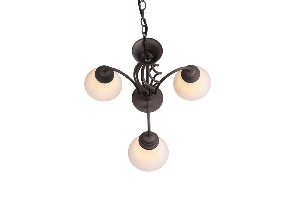 HÄNGLAMPA 55/150 cm  - vit/rostfärgad, Design, metall/glas (55/150cm) - Trio Leuchten