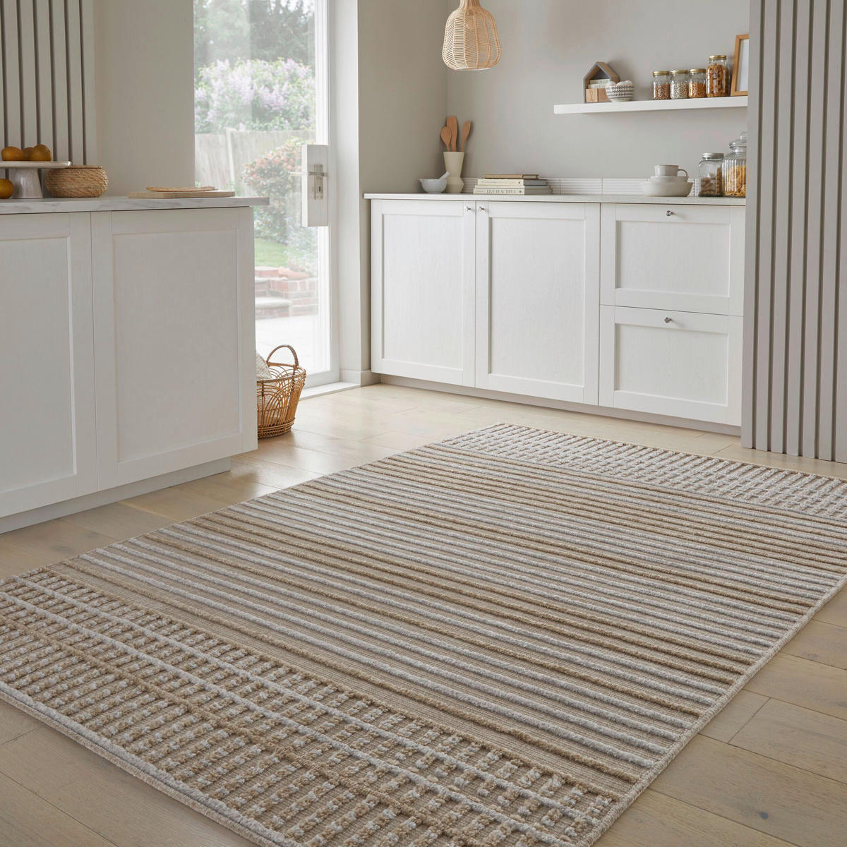 TKANÝ KOBEREC, 120/160 cm, béžová - béžová, Basics, textil (120/160cm)