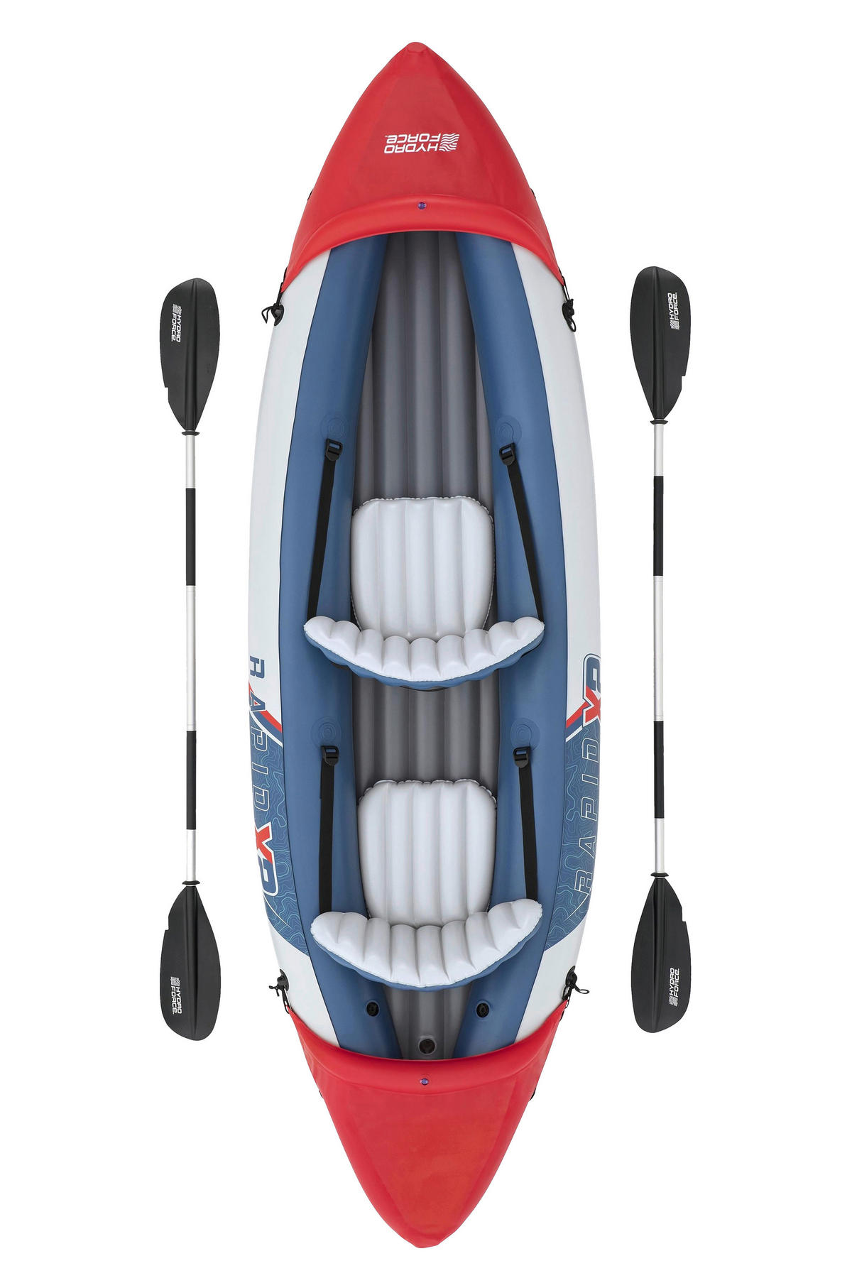 KAJAK 65052 VENTURA KAYAK  - Rot/Grau, KONVENTIONELL, Kunststoff/Metall (132/100cm) - Bestway