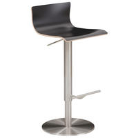 BARHOCKER in Anthrazit  - Chromfarben/Anthrazit, MODERN, Holz/Metall (39,5/72-98,5/43cm) - MID.YOU