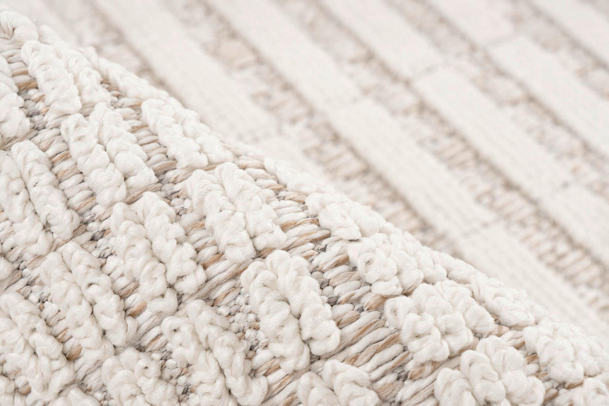 FLACHWEBETEPPICH 200/290 cm Elfenbein rechteckig  - Elfenbein, Basics, Textil (200/290cm) - Kayoom