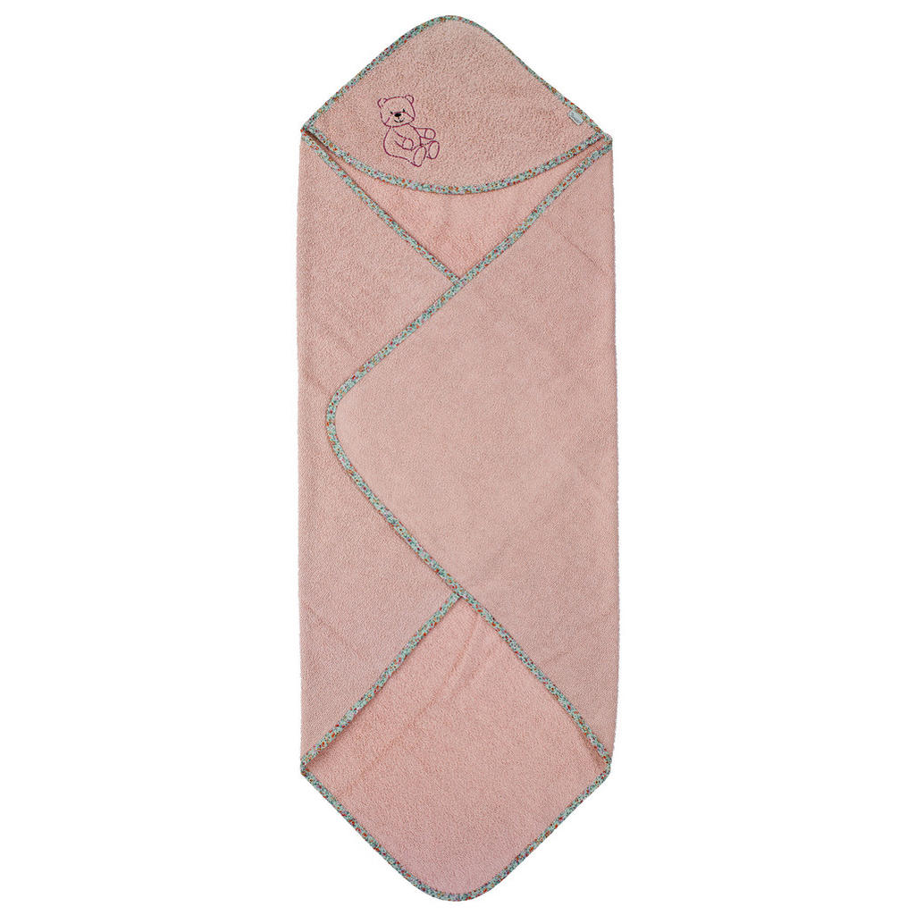 Thumbnail - Sterntaler Kapuzenbadetuch Baylee Rose, Altrosa, Textil, Bär, 100x0.5x100 cm, hochwertige Qualität, angenehm weich, durc...