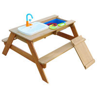 SAND- UND WASSERTISCH  - Braun, KONVENTIONELL, Holz/Kunststoff (97,5/50/95cm) - Ambia Garden