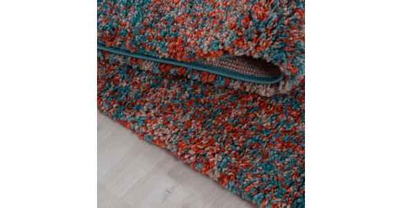 HOCHFLORTEPPICH 160/160 cm Enjoy Terracotta - Terracotta, KONVENTIONELL, Textil (160/160cm) - Novel