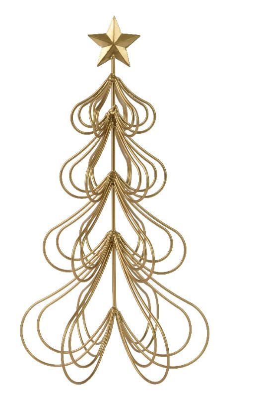 XXXLutz Dekobaum Gold 19.00x38.00x21.50 cm