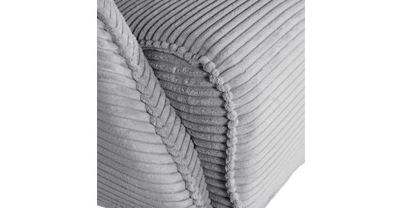 OHRENSESSEL Cord Hellgrau  - Hellgrau/Schwarz, Design, Textil/Metall (83/106/89cm) - Landscape