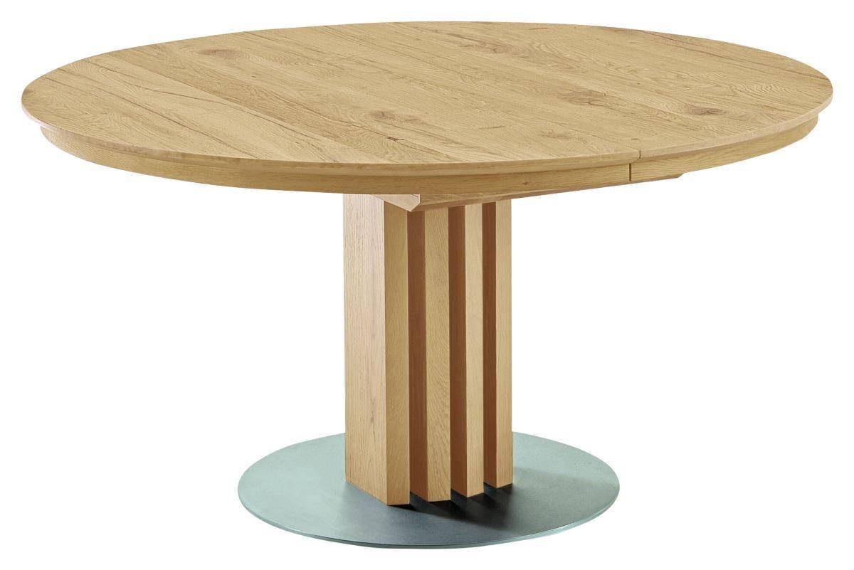ESSTISCH in Holz, Metall 140/140/75 cm  - Eichefarben, KONVENTIONELL, Holz/Metall (140/140/75cm) - Venjakob