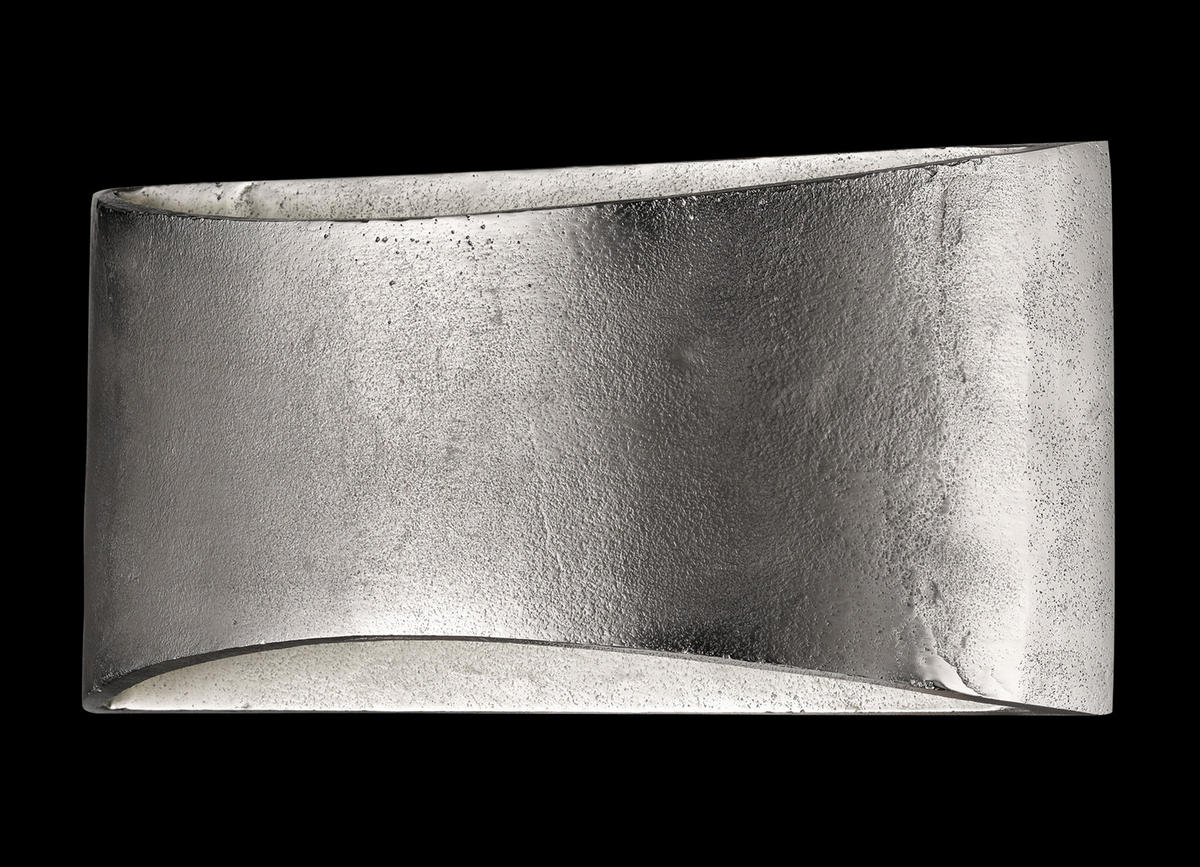 VÄGGLAMPA SHINE   - aluminiumfärg/nickelfärgad, Design, metall (14/30/9,5cm) - Fischer & Honsel