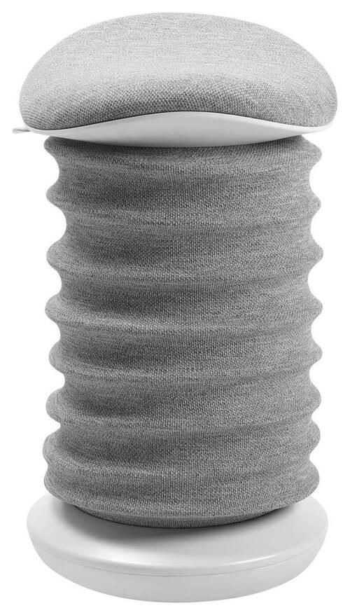 BÜROHOCKER Grau, Weiß - Weiß/Grau, Design, Kunststoff/Textil (37,5/53-64/36cm) - Topstar
