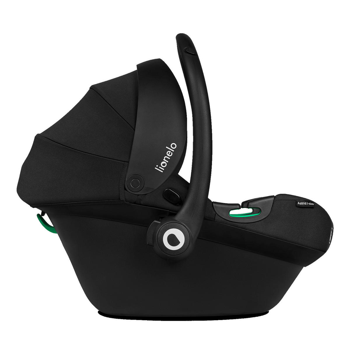 BABYSCHALE Astrid i-Size Black Grey   - Schwarz/Grau, Basics, Textil (44/64/57cm) - Lionelo