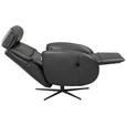 RELAXSESSEL Itala Echtleder Relaxfunktion, Kopfteilverstellung, Rücken echt    - Schwarz, Design, Leder (71/110/80cm) - Novel